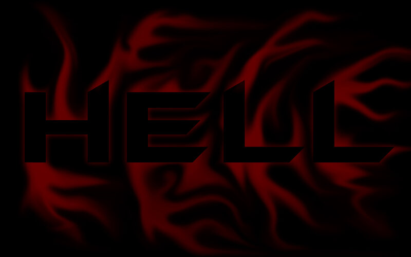 Word Hell on Red Flames