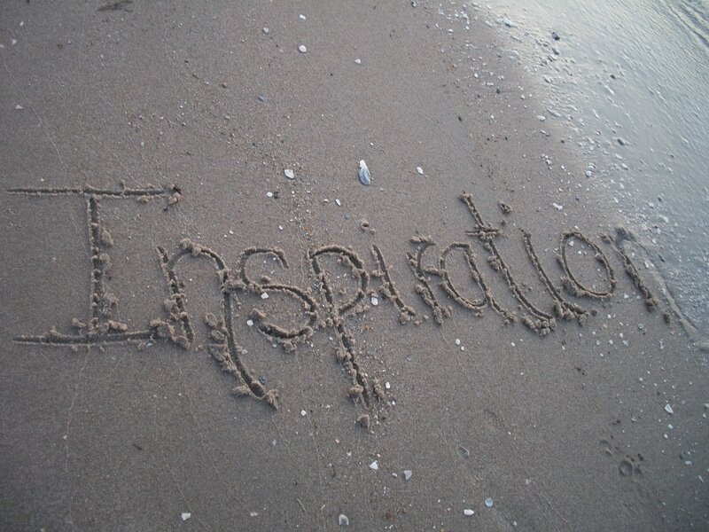 Word Inspiration on Sand