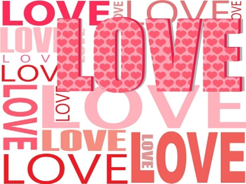 Word Love Collage