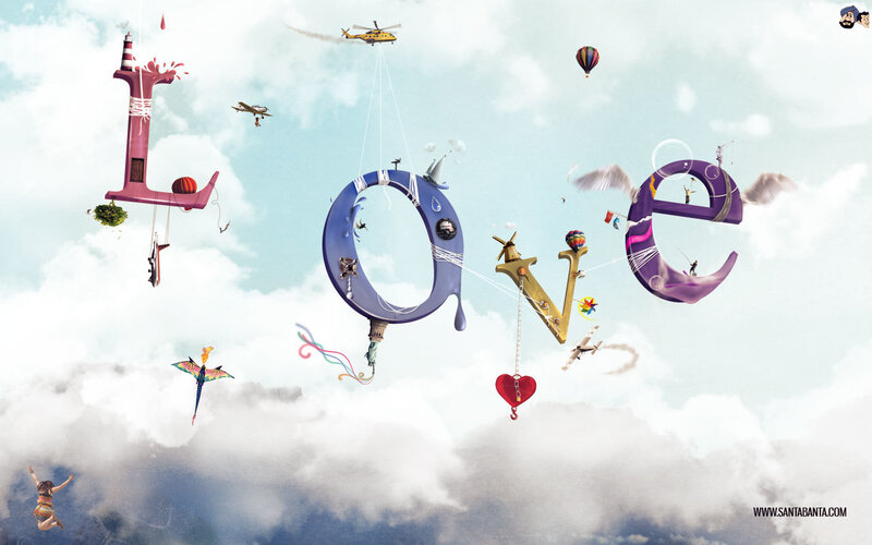 Word Love in Sky