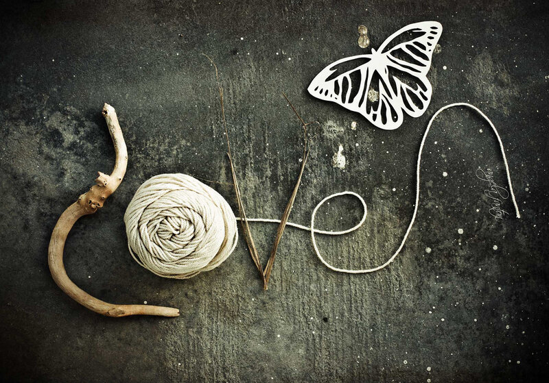 Word Love Made of Objects