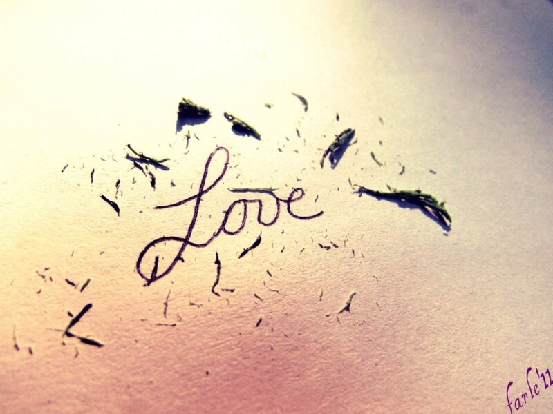 Word Love on Paper