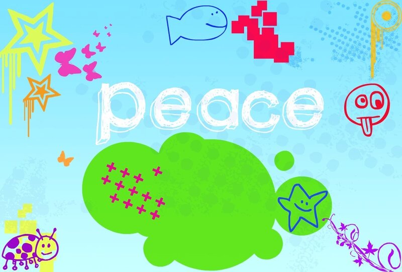 Word Peace with Doodles