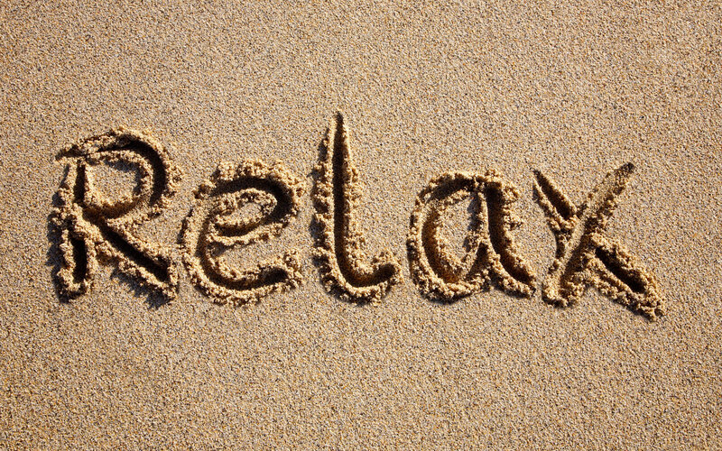 Word Relax in Sand