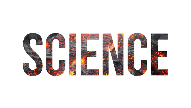 Word Science with Lava Texture