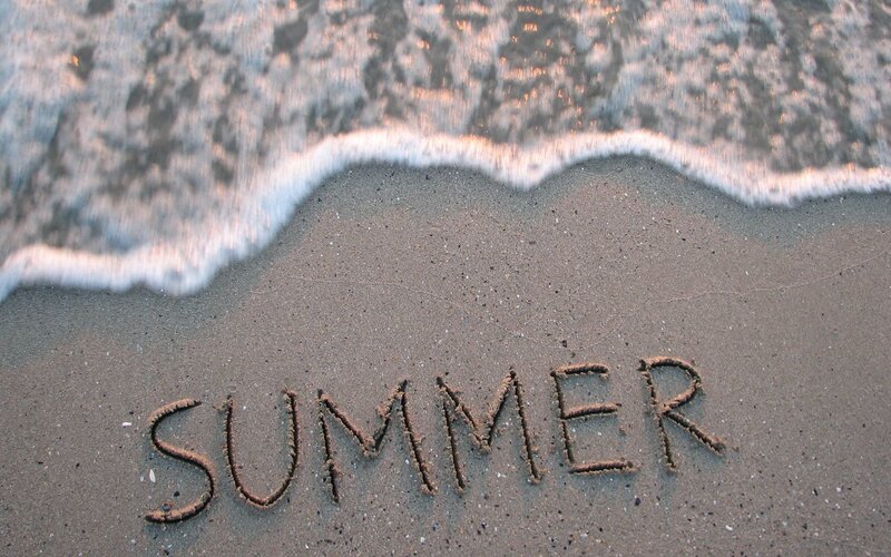 Word Summer in Sand