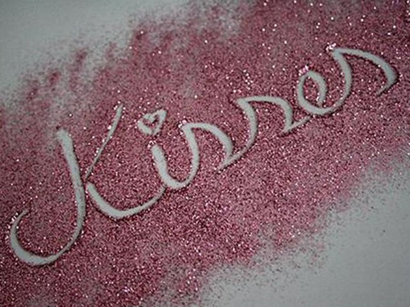 Word Written in Glitter