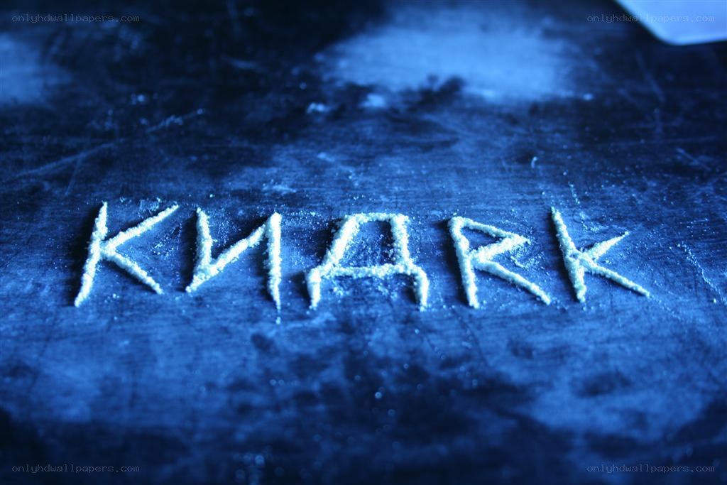 Word written in white powder