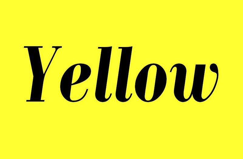 Word Yellow on Background