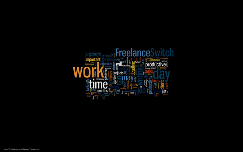work time word cloud