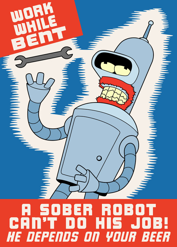 Work While Bent Poster