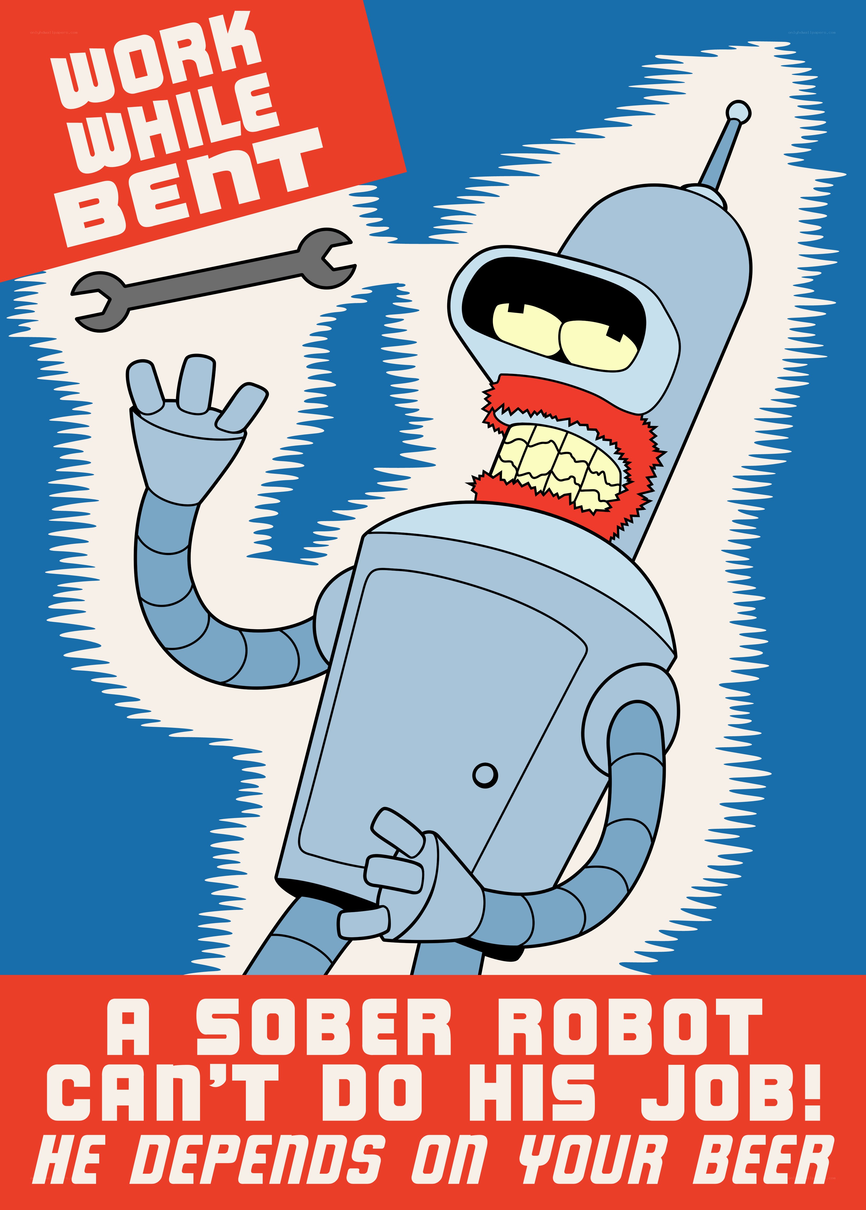 Work While Bent Poster