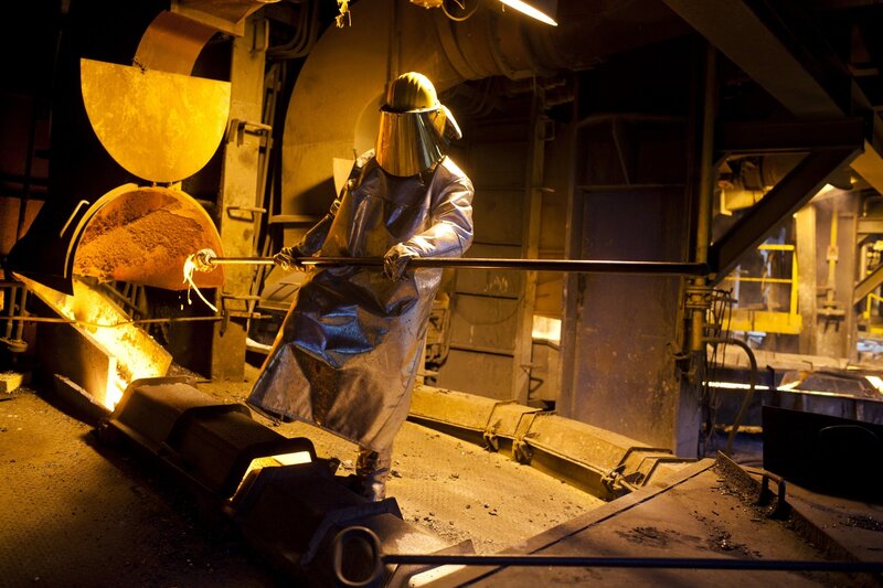 Worker in Metal Foundry