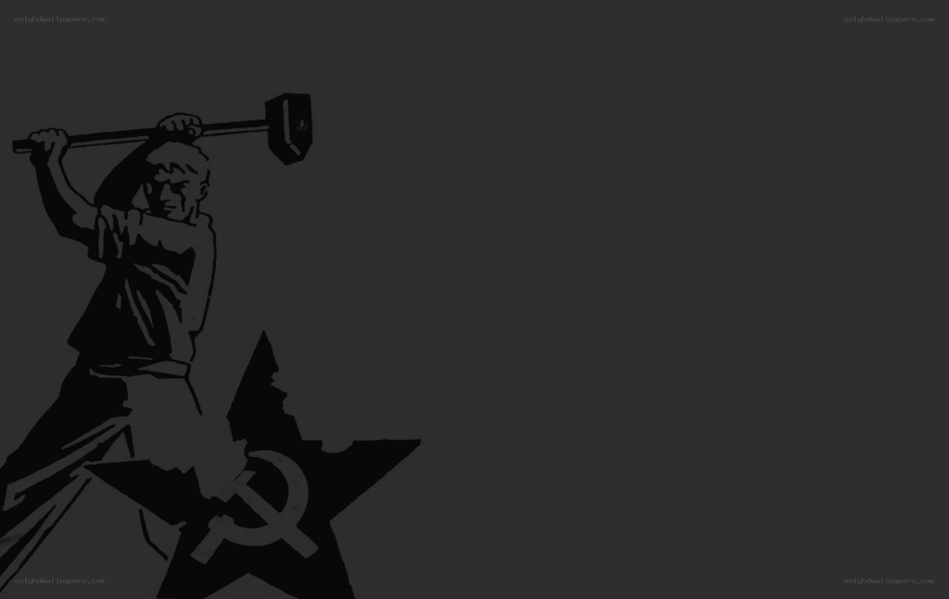 worker with hammer and star