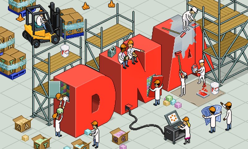 Workers Building Letters