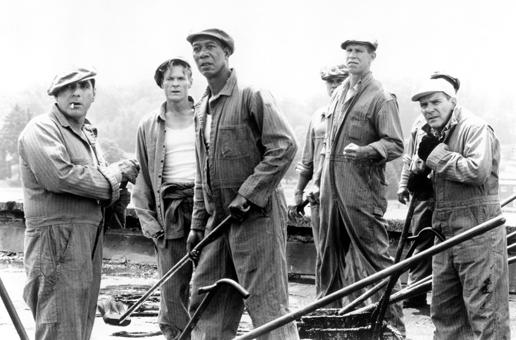 Workers on a construction site