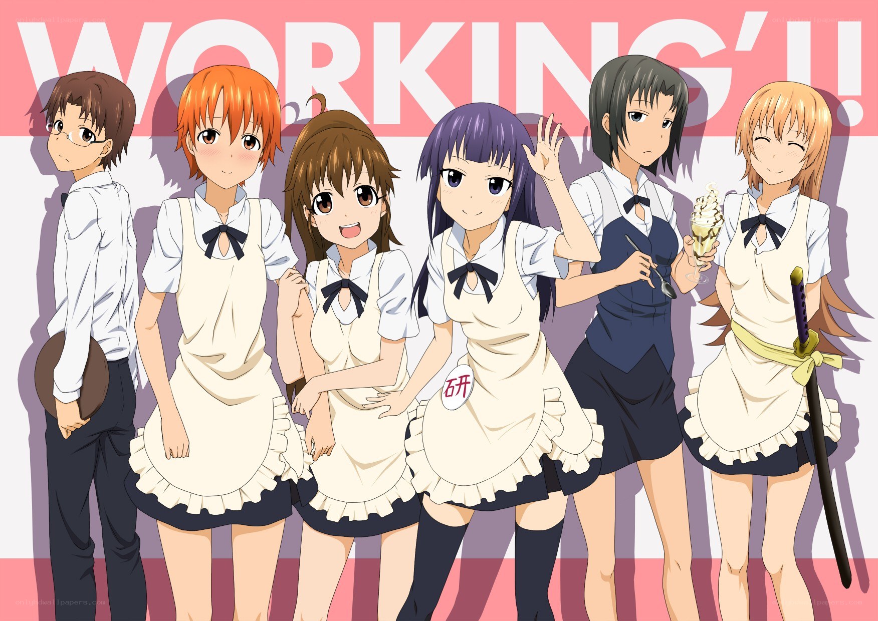 Working!! anime cast