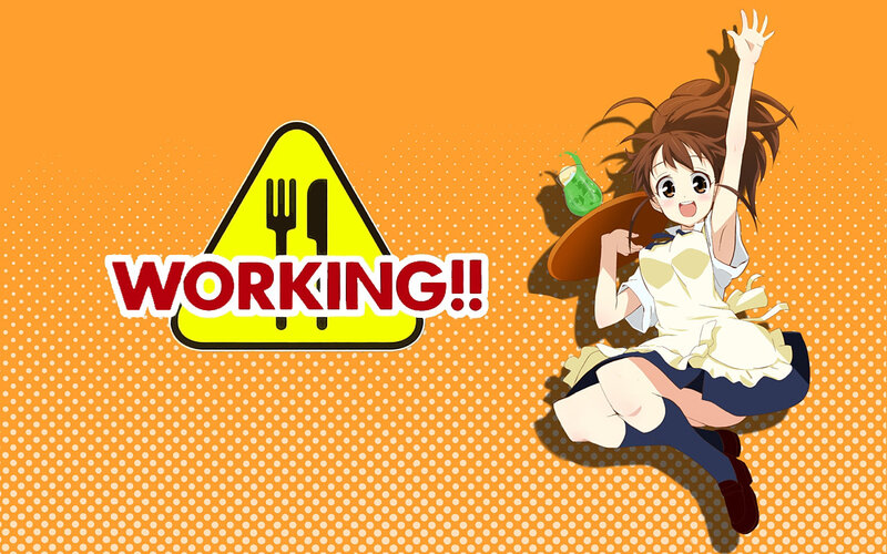 Working!! anime character