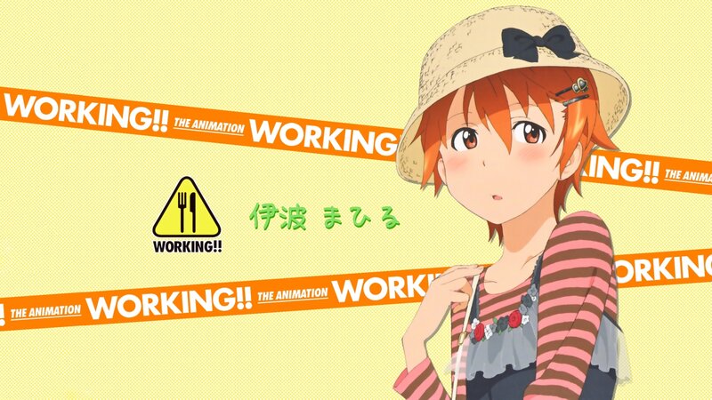 Working!! anime character