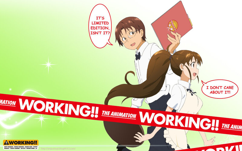 Working!! anime characters