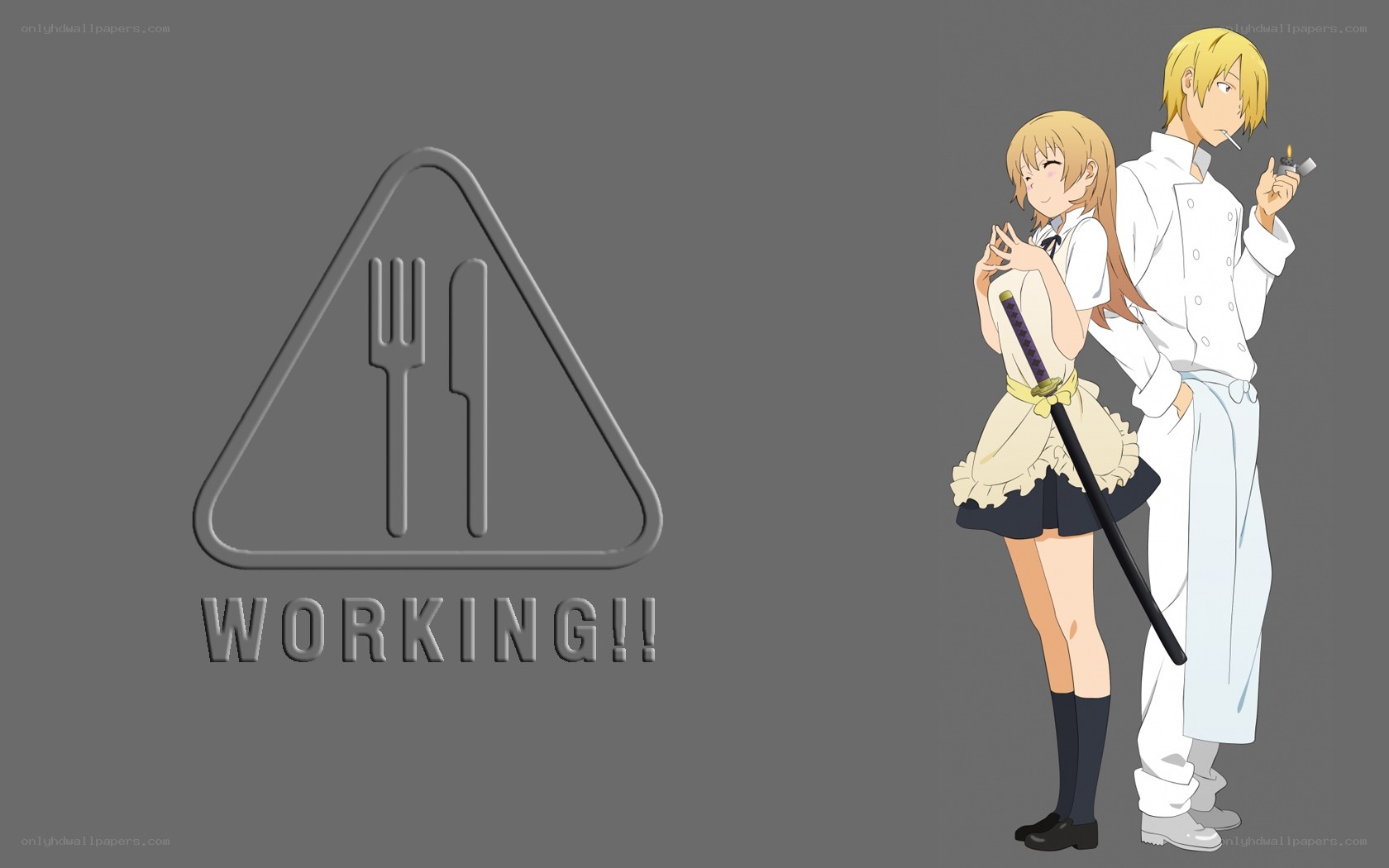 Working!! anime characters