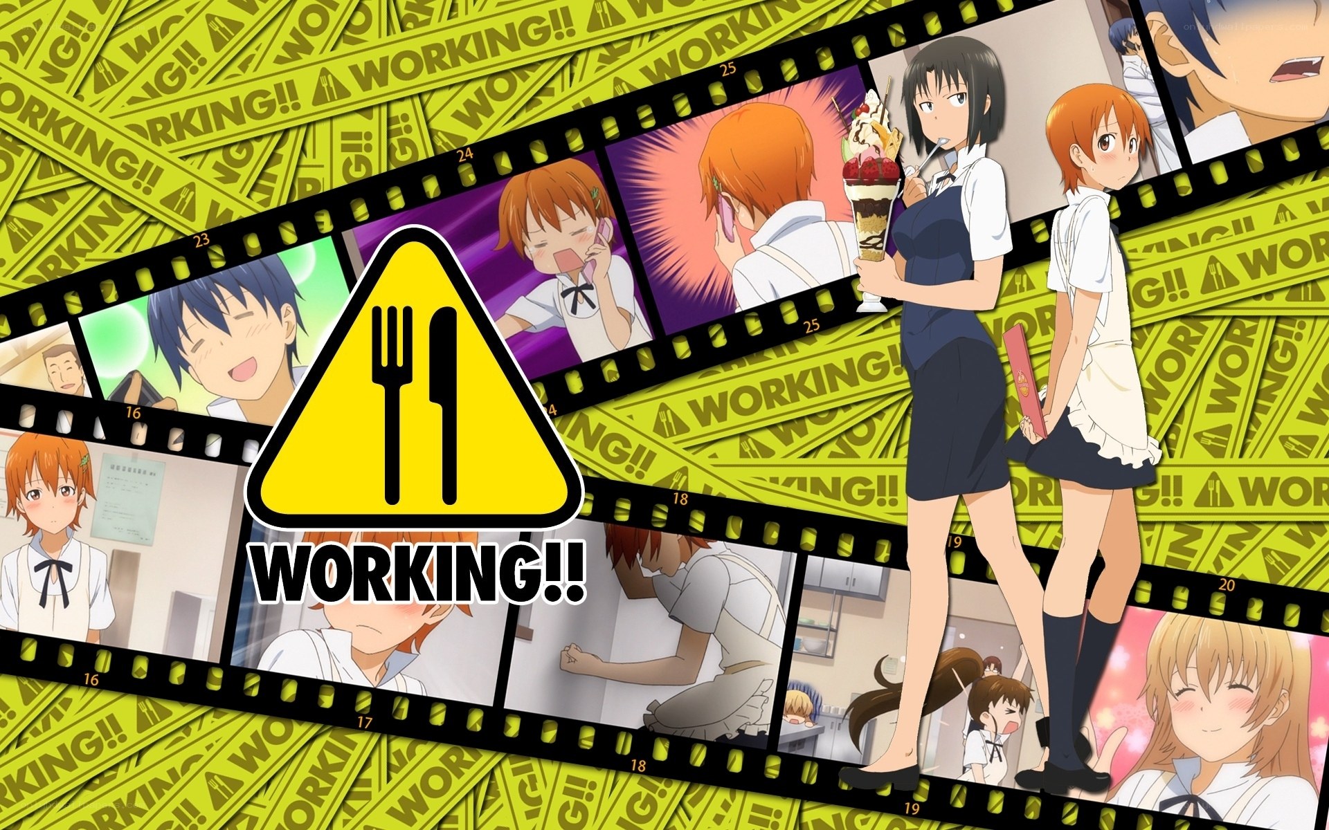 Working!! anime collage