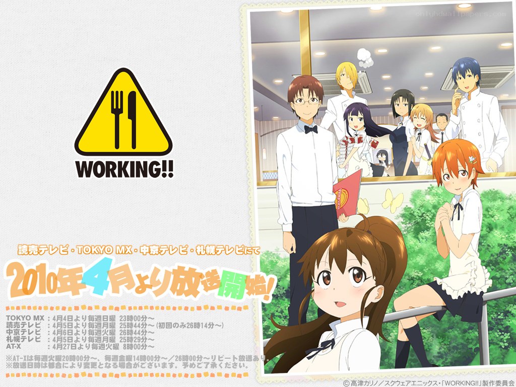 Working!! anime promotional art