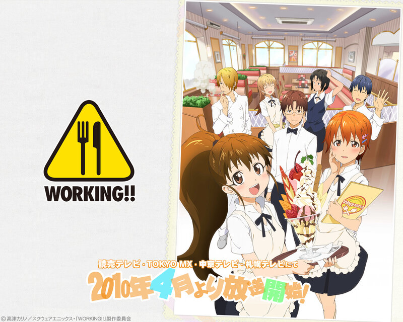 Working!! anime promotional art