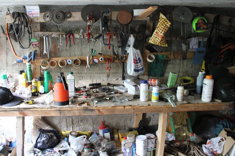 workshop tools and supplies
