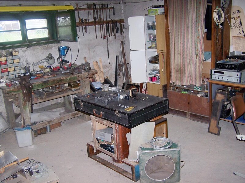 workshop with tools and equipment