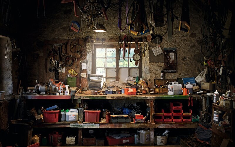 Workshop with Tools — Brown