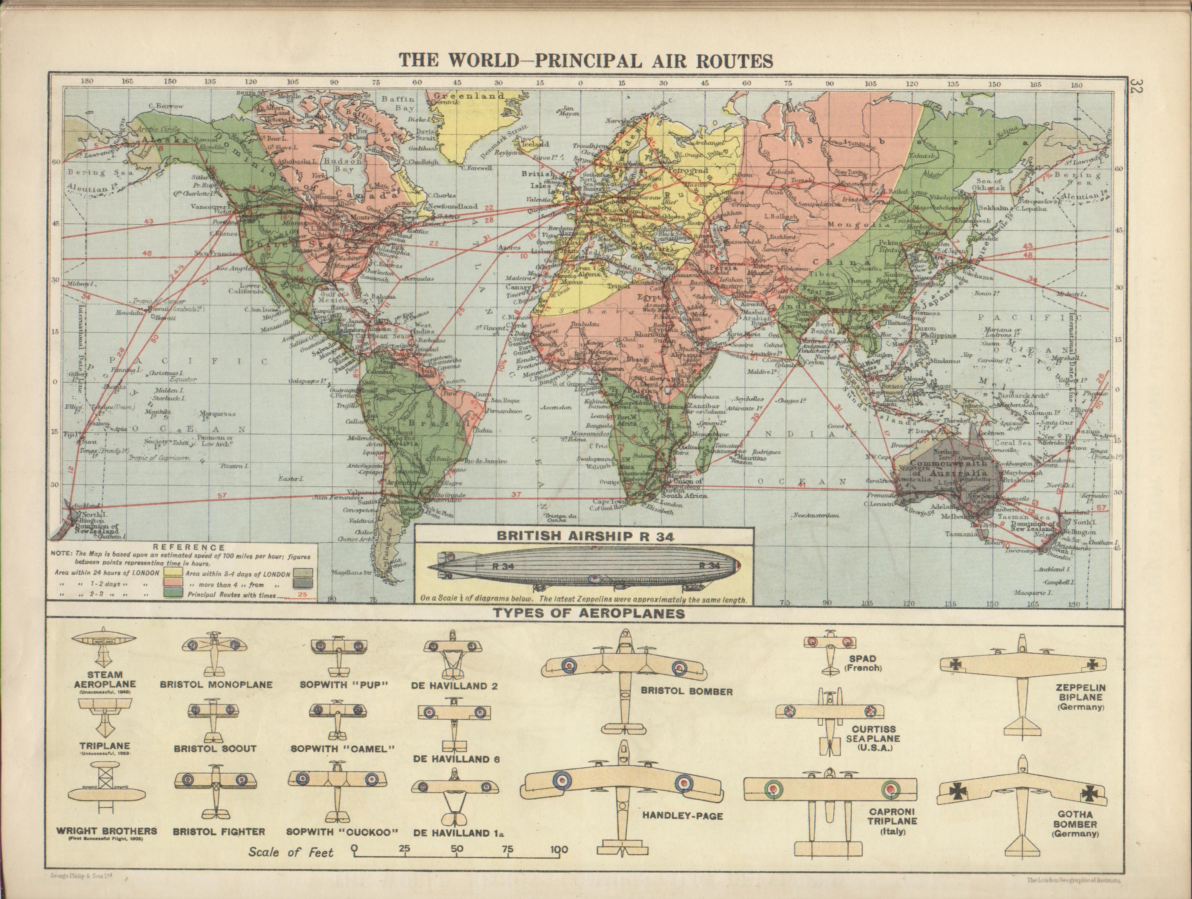 World Air Routes Map
