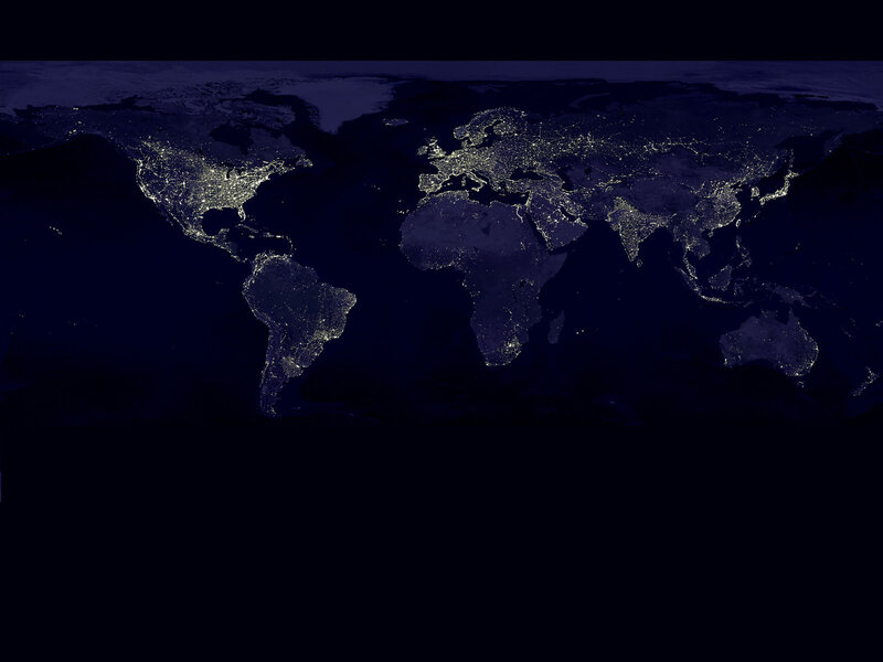 World at Night Satellite View