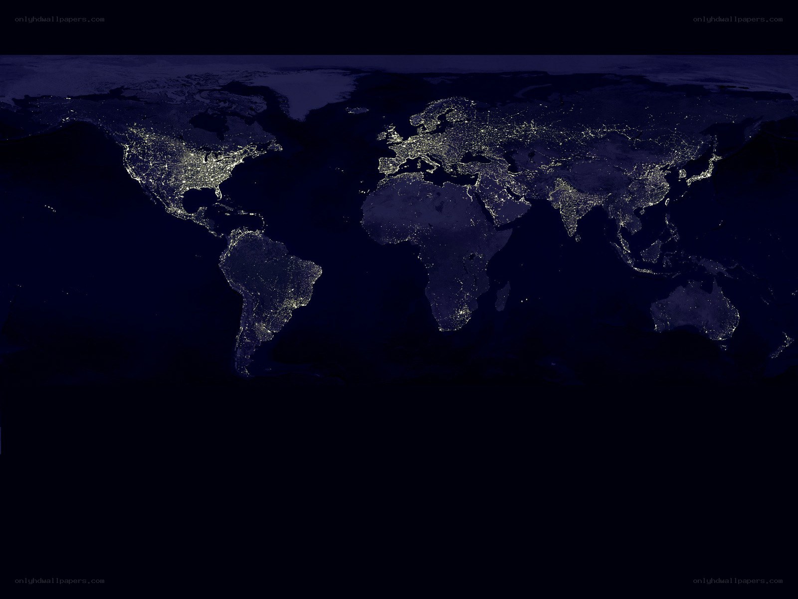 World at Night Satellite View