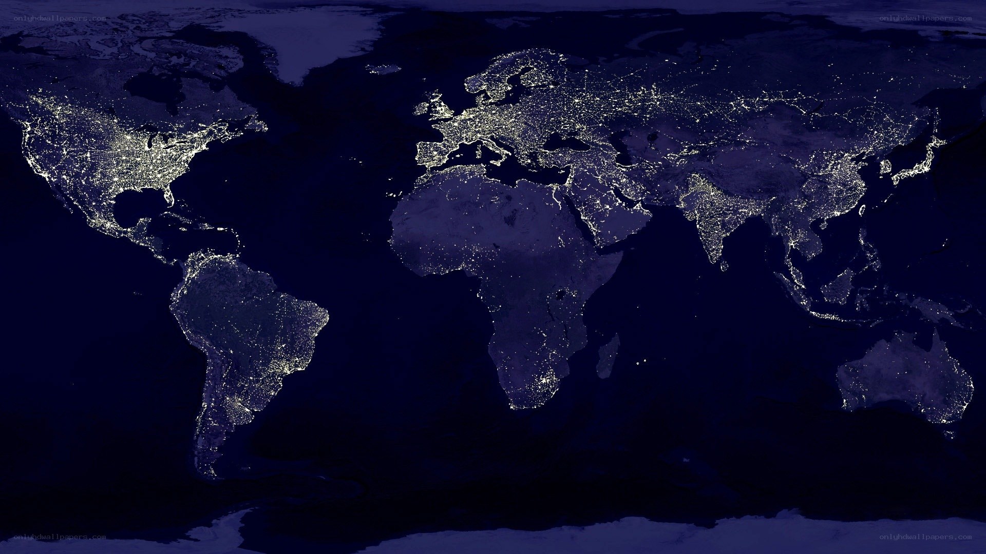 World at Night Satellite View