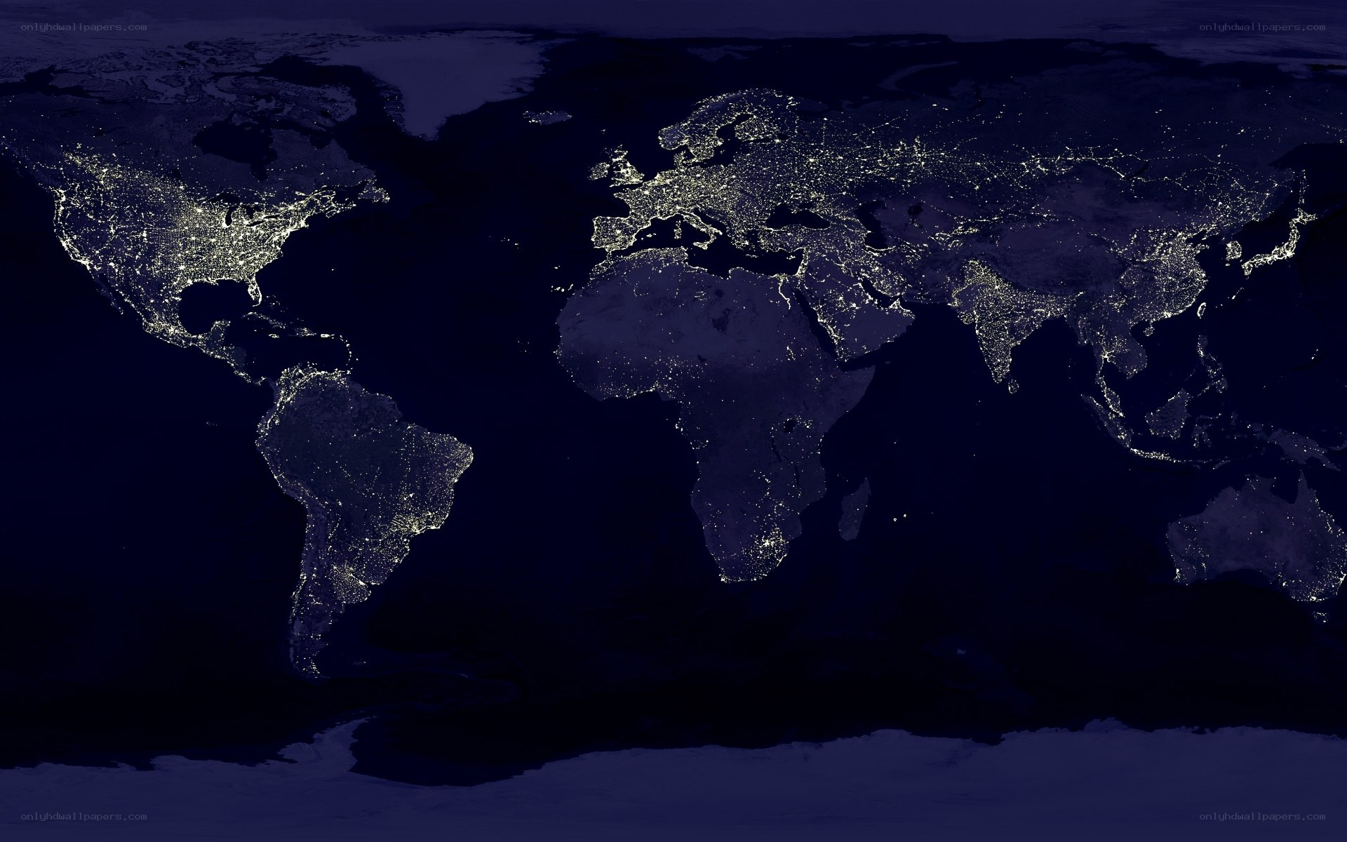 World at Night Satellite View