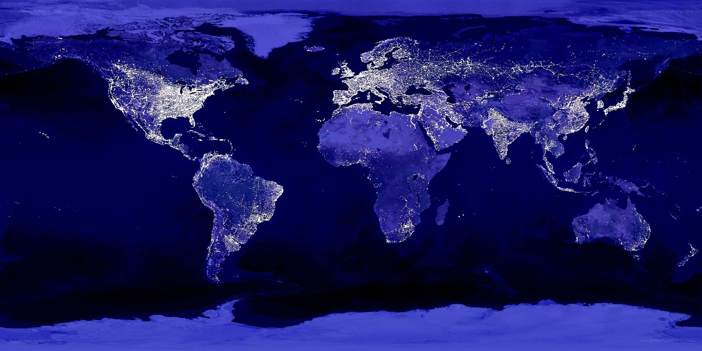 World at Night Satellite View