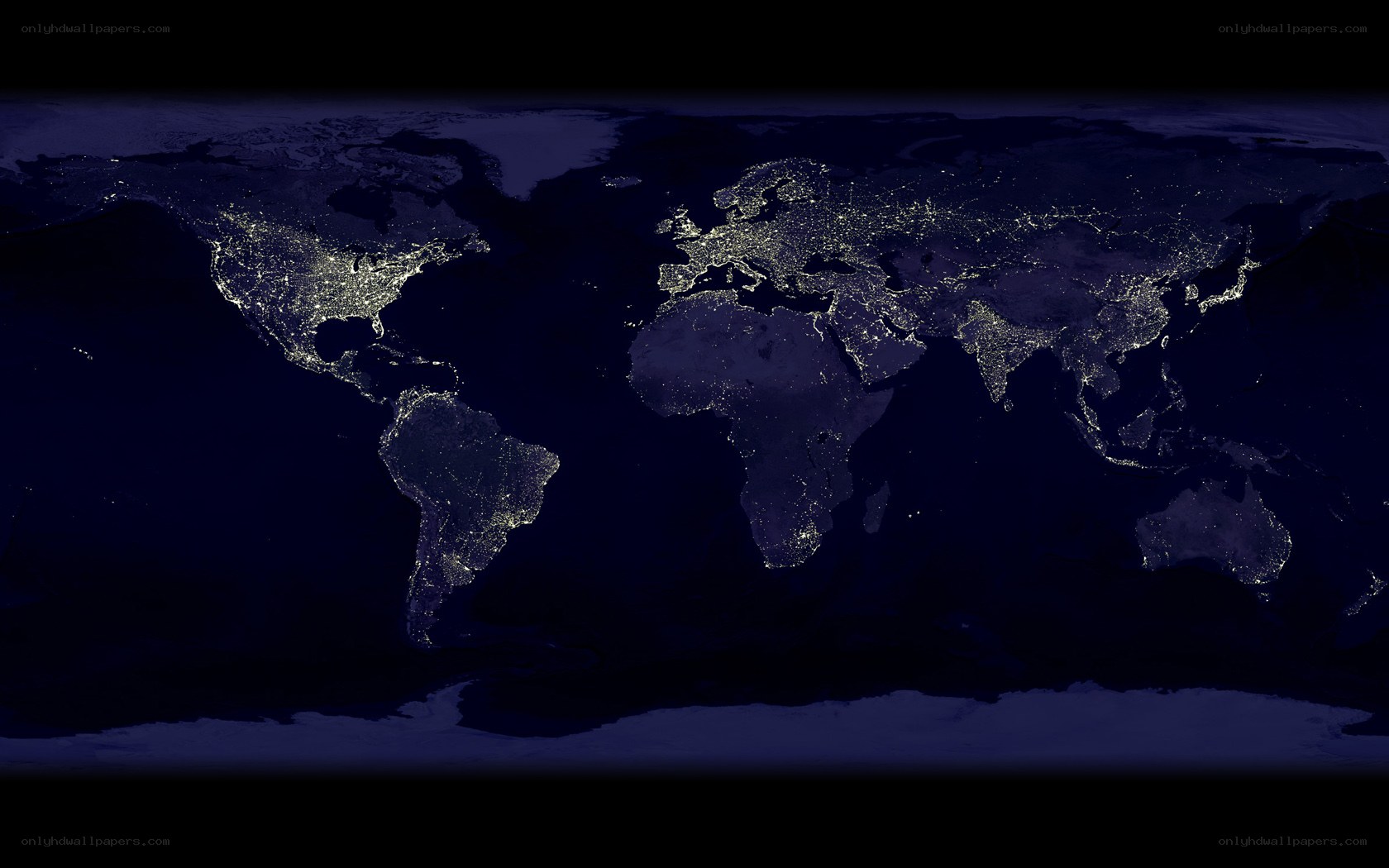 World at Night Satellite View
