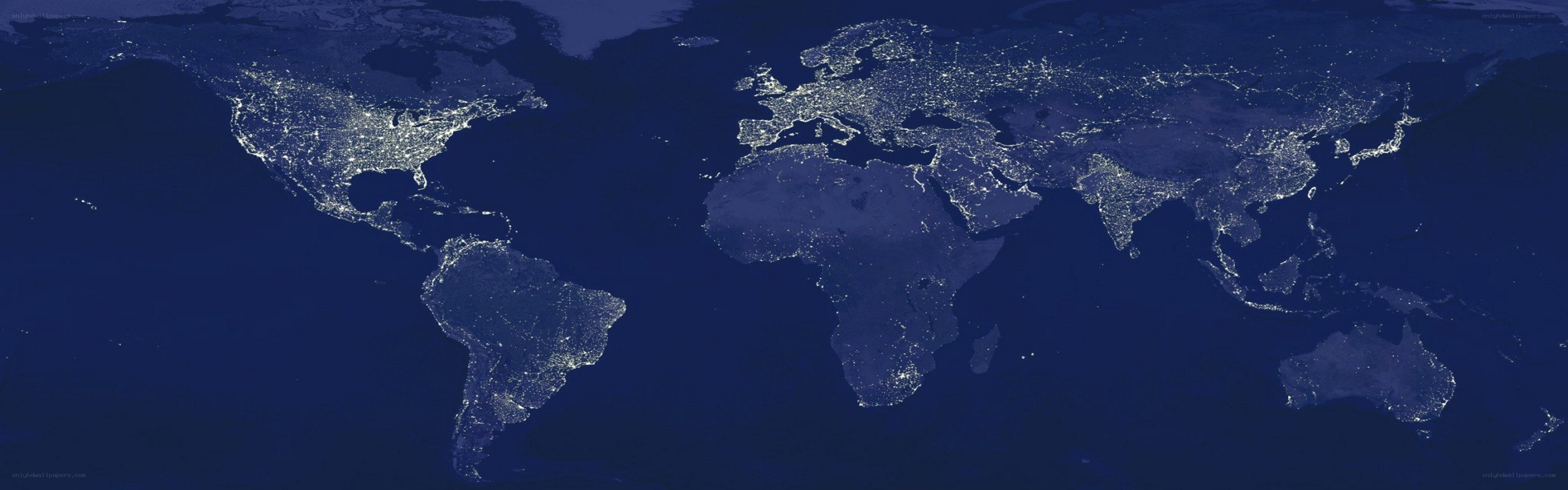World at Night Satellite View