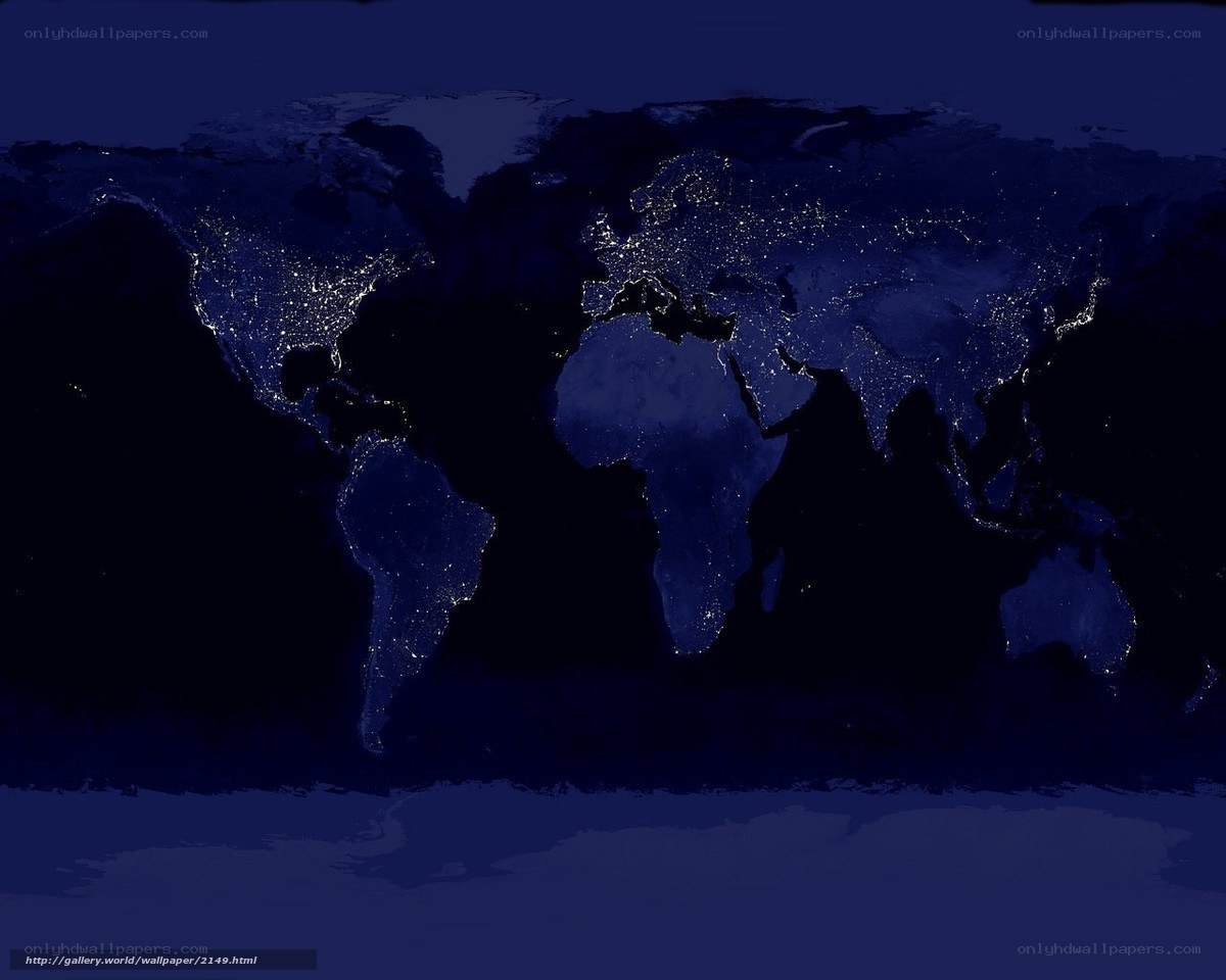 World at Night Satellite View
