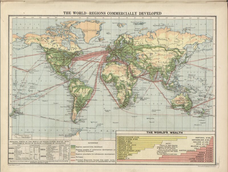 World commercial development map