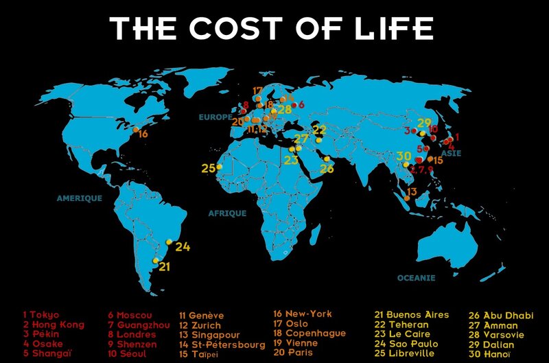 World Cost of Living Map