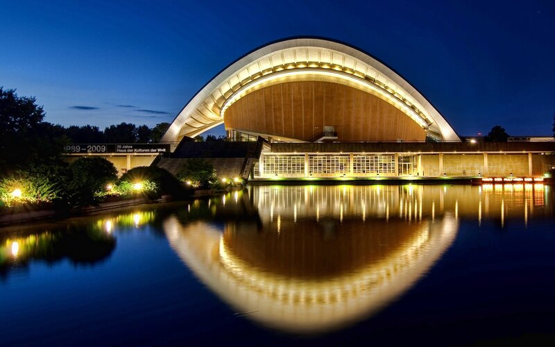 World Culture House at night