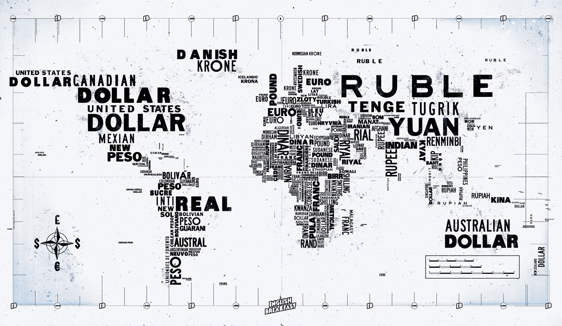 World currency map