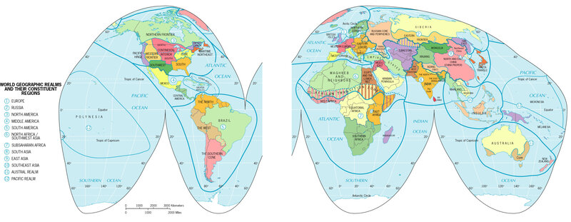 World Geographic Realms Map