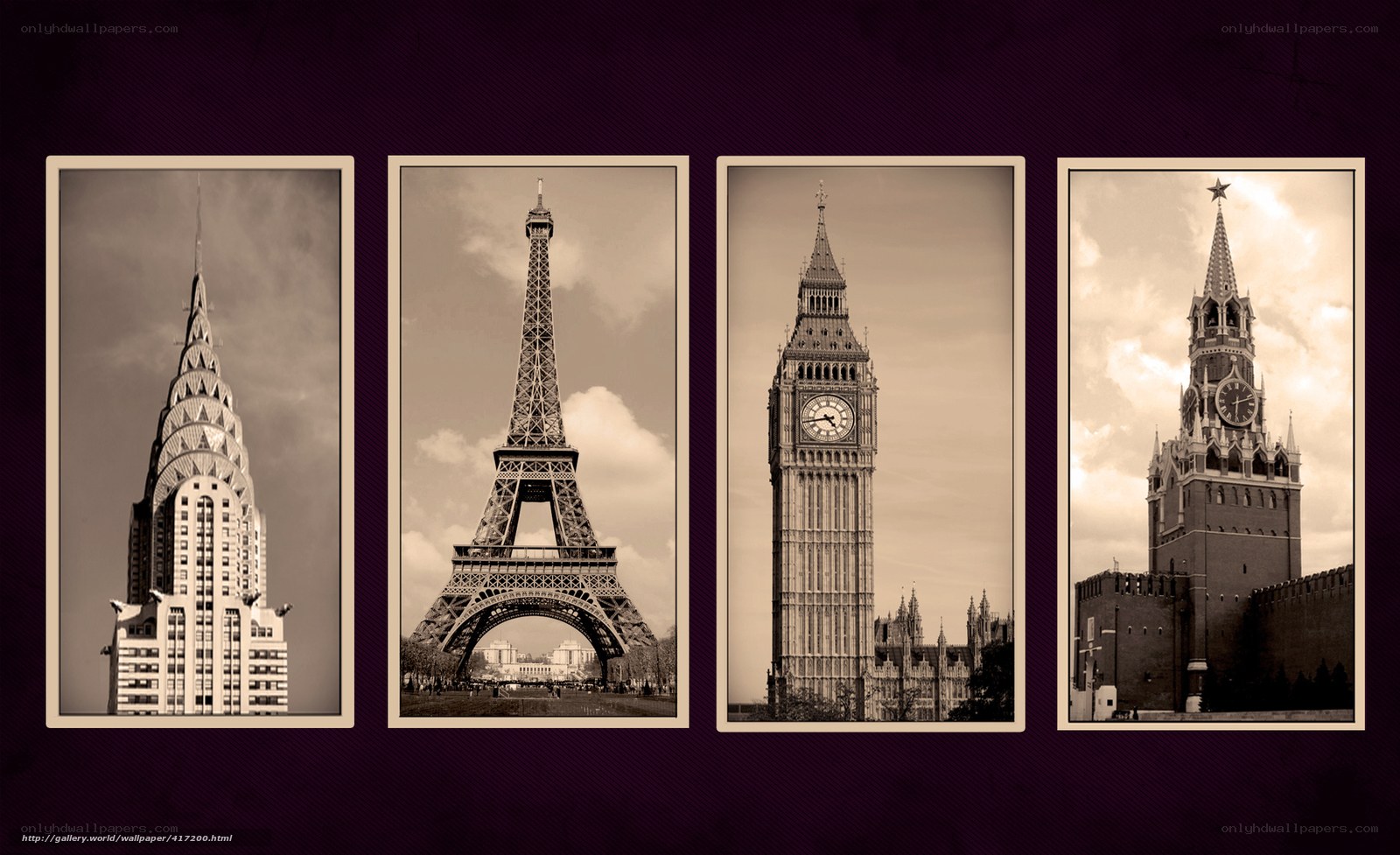 World Landmarks Collage