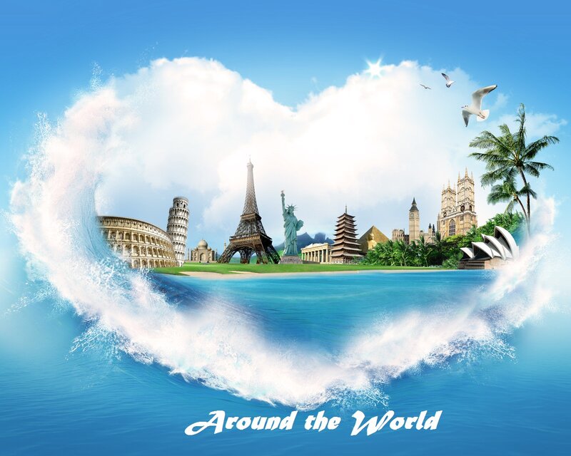 World Landmarks on Island