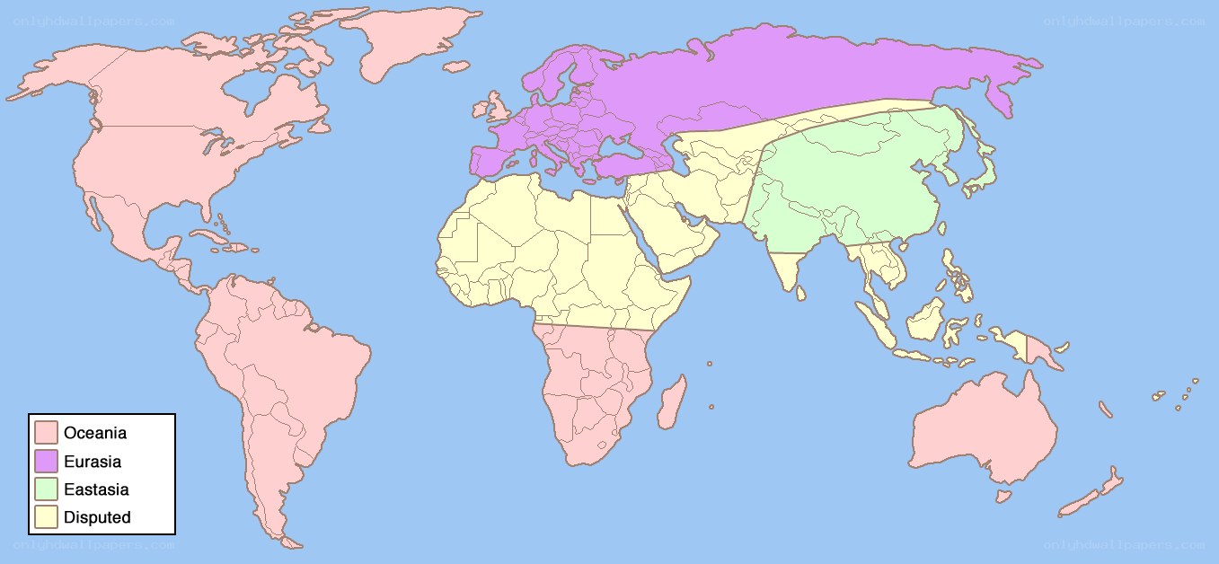 World map by biogeographic realms