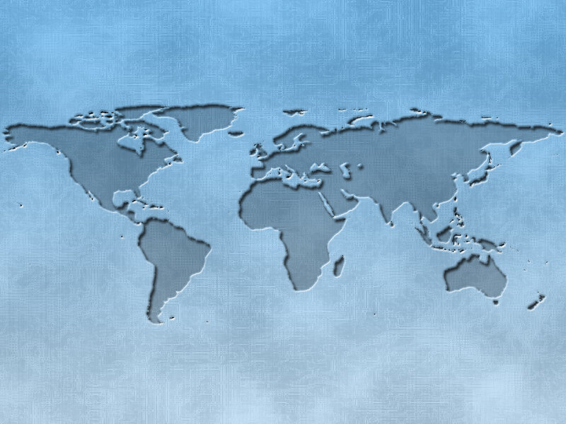world map circuit board design
