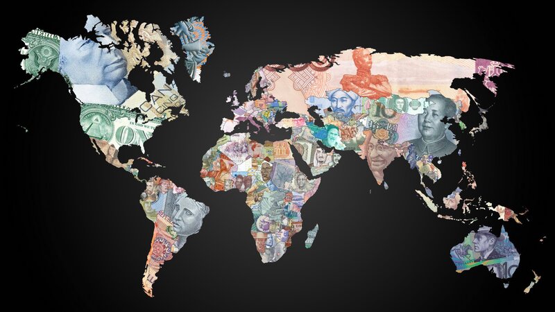 World Map from Currency